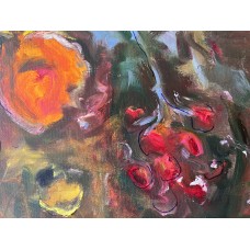 Whispers of the Garden  original oil painting  on canvas 60*80 см by Ukrainian artist Marina Stognieva